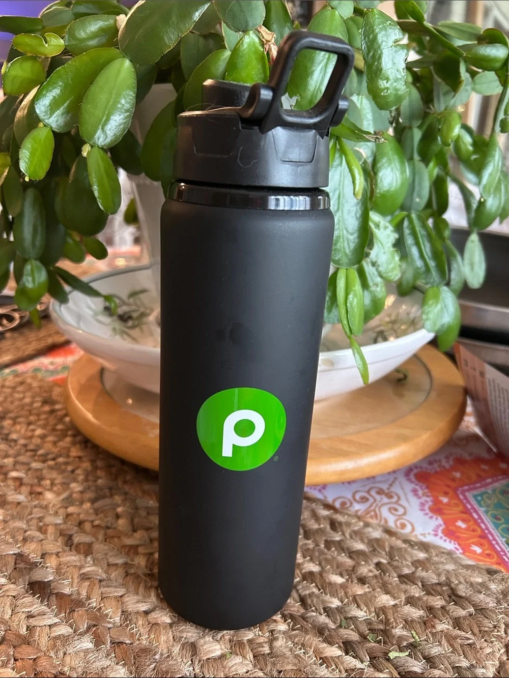 Matte Black Insulated Bottle with Flip Spout - Mr. George